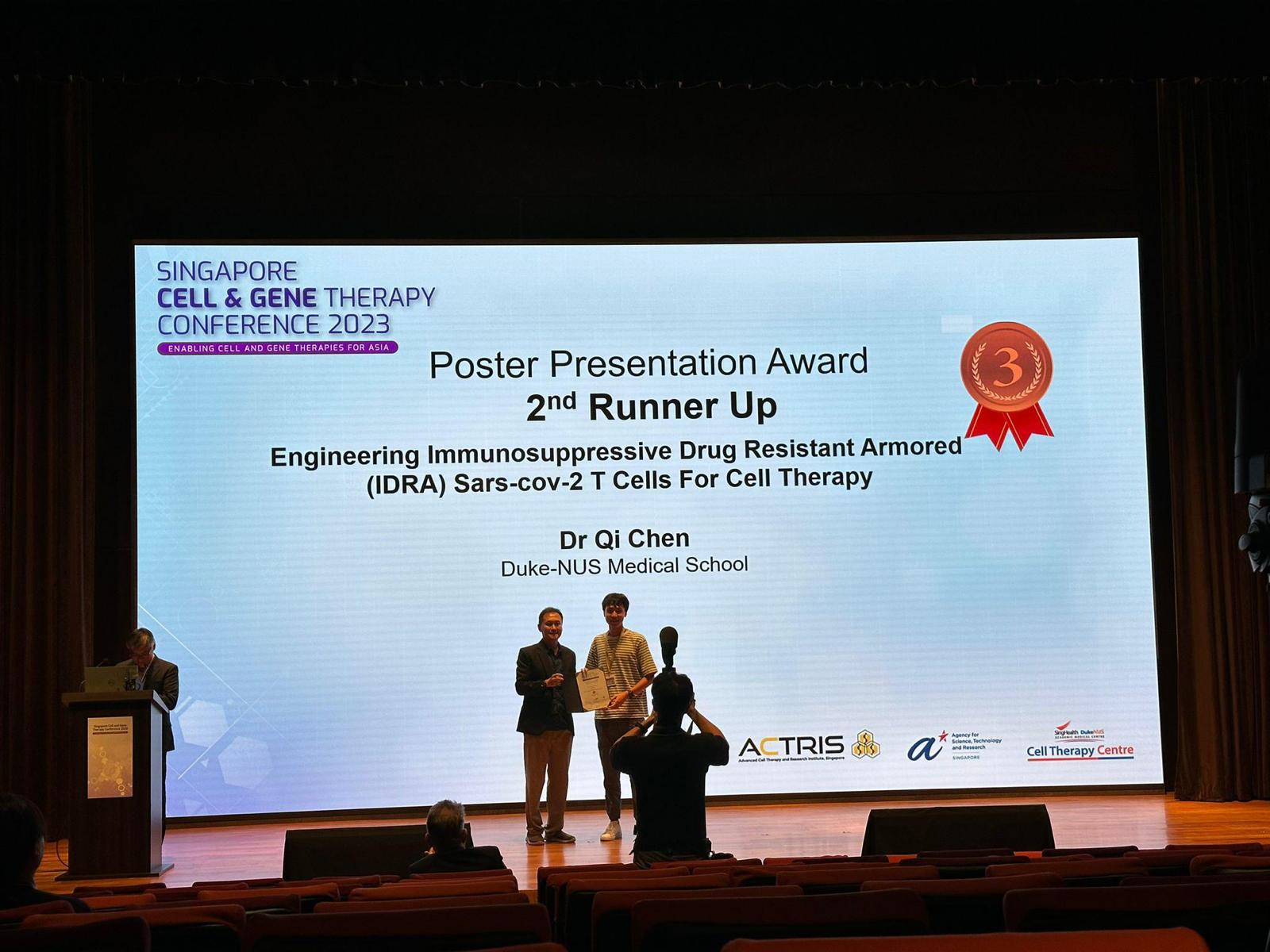 Singapore Cell & Gene Therapy 2023 Poster Award